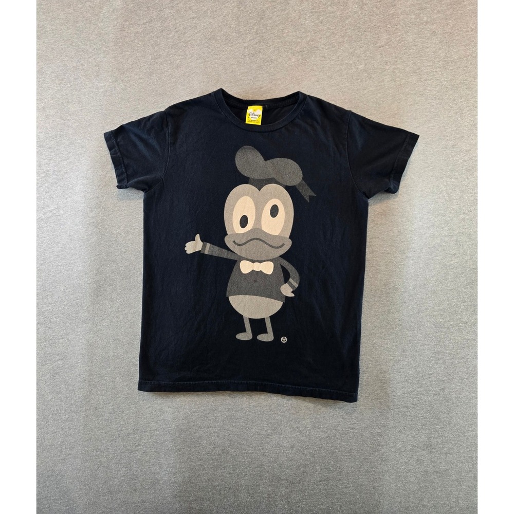 Disney Beams T Shirt Womens XS Black The Wonderful Design Works Donald Duck